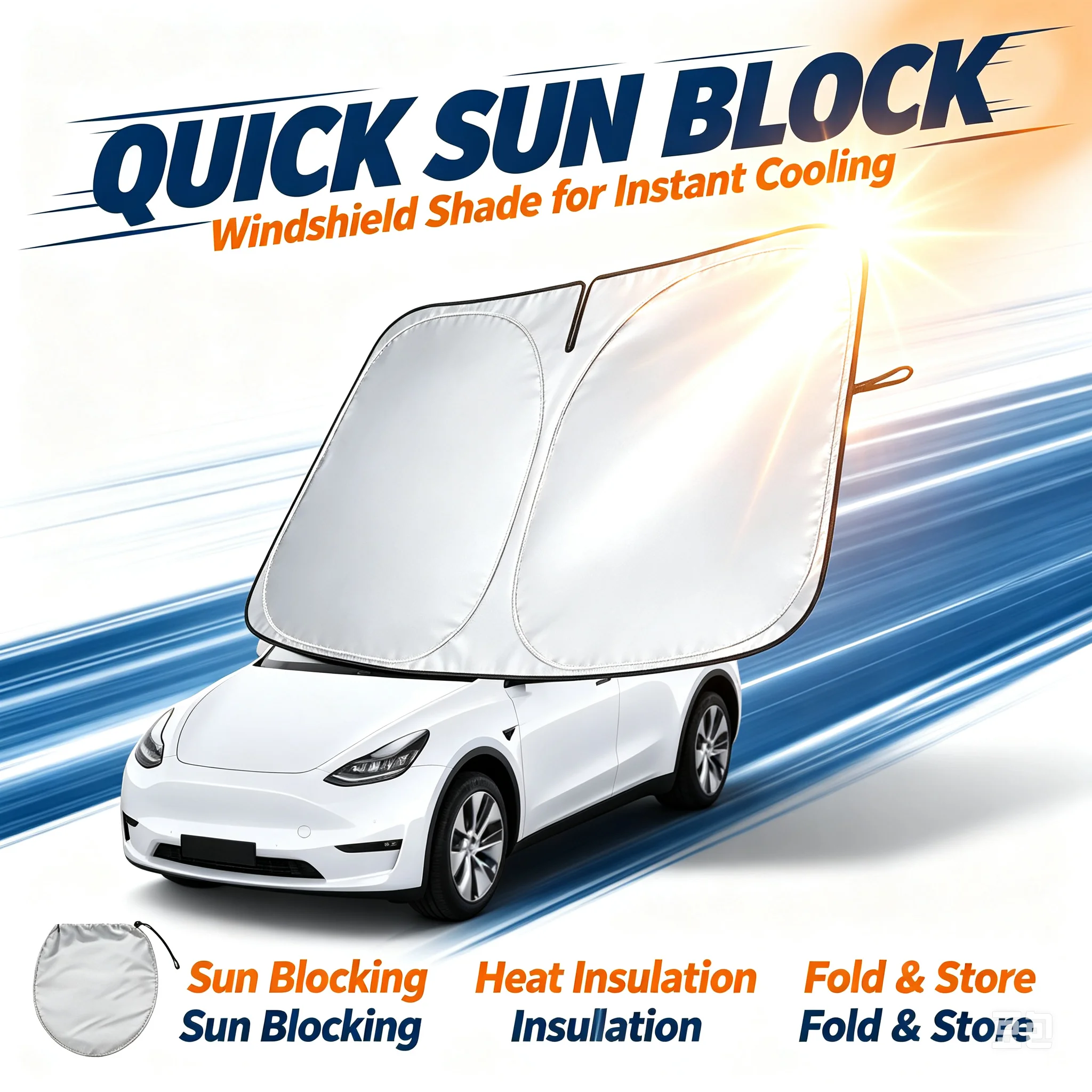 Car Sunshade Windshield Umbrella Foldable - 차량용 햇빛 가리개 UV 차단 앞유리