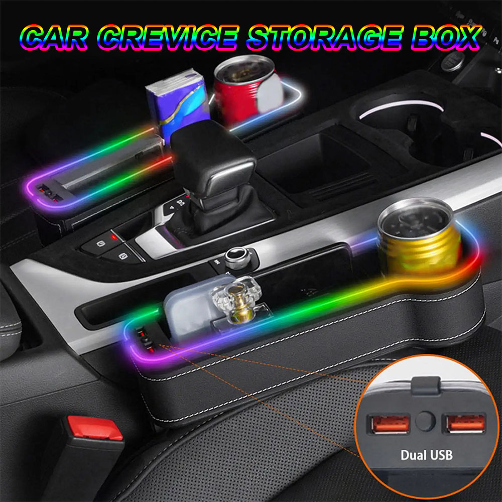 Seat Gap Filler Organizer With Usb Charger - 차량 틈새 수납 정리함 7가지 색상