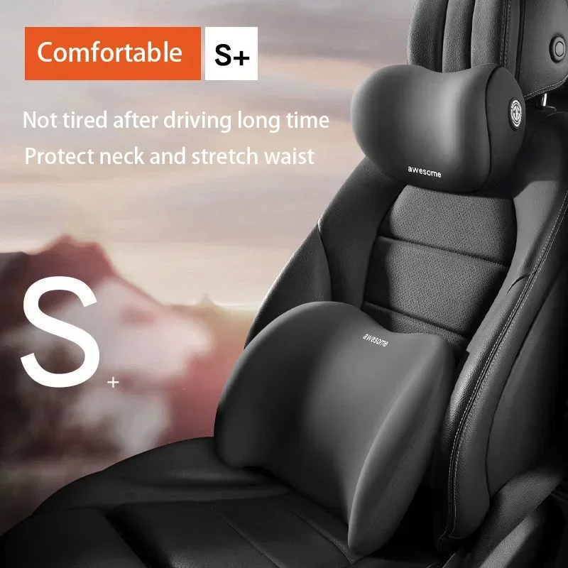 Memory Foam Car Neck Pillow Lumbar Support - 차량용 목베개 메모리폼 자동차 시트 헤드레스트