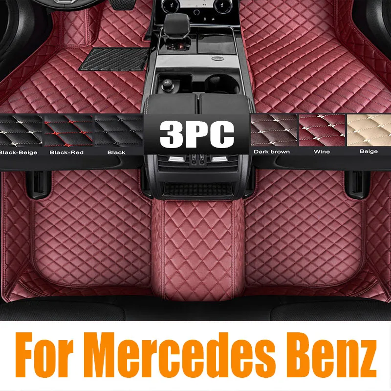 Car Floor Mats Universal Waterproof Leather - 메르세데스 벤츠 EQB X243 2022 2023