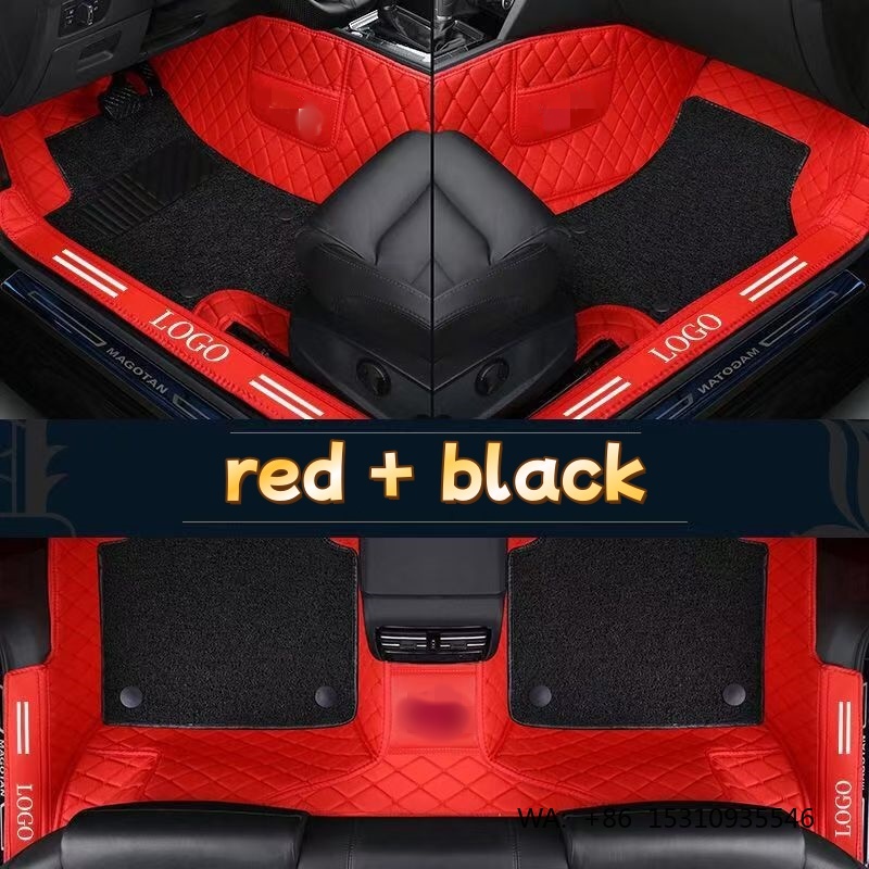 Car Floor Mats Universal Waterproof Leather - 고급 PVC 가죽 풀커버 방수 자동차