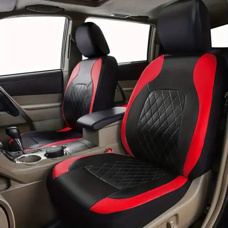 Leather Car Seat Covers Full Set Universal - 유니버설 인조가죽 자동차 시트 커버 풀세트