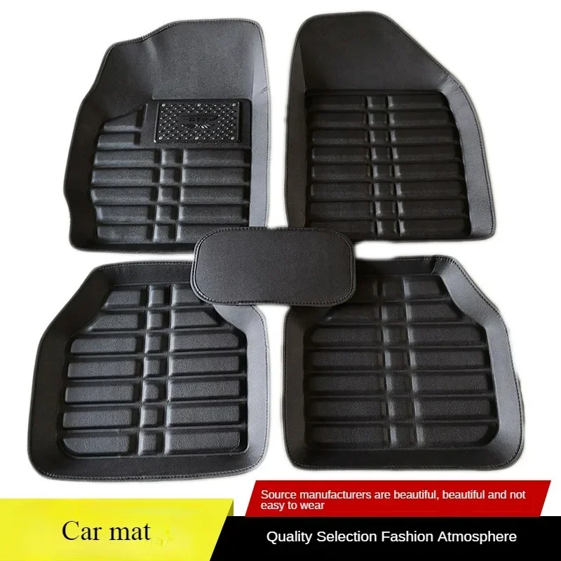 Car Floor Mats Universal Waterproof Leather - 5pcs 프리미엄 쉬운 깨끗한 방수 자동