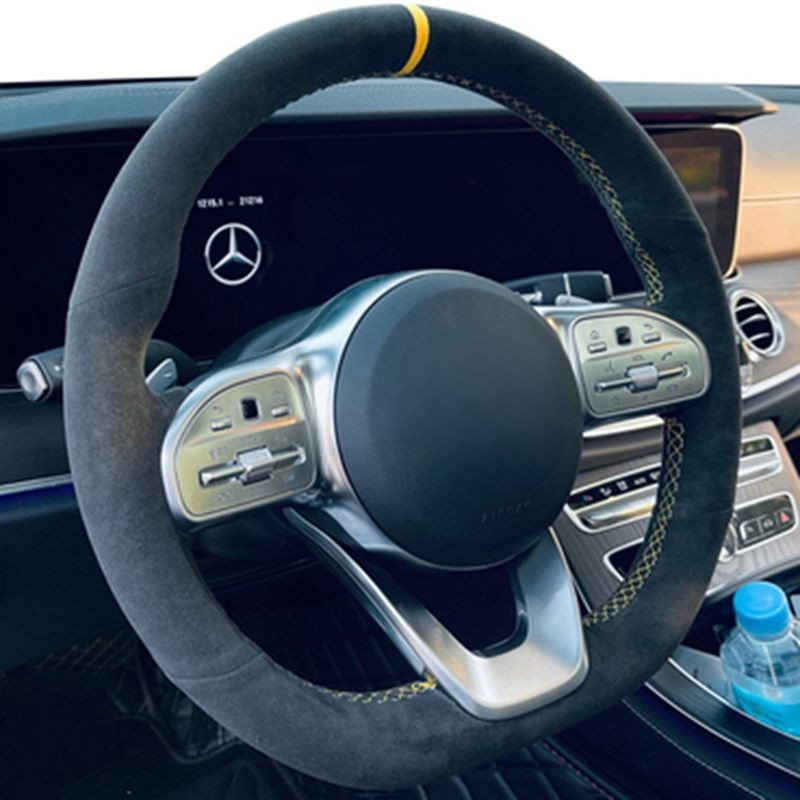 Car Steering Wheel Cover Anti Slip Breathable - 미끄럼 방지 스웨이드 브레이드 자동차 핸들