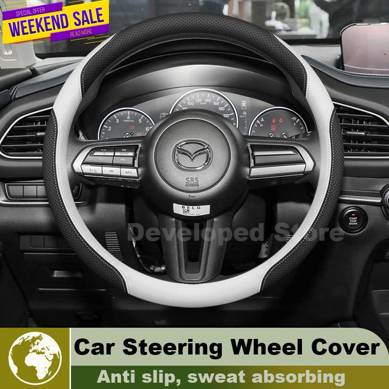 Car Steering Wheel Cover Anti Slip Breathable - 마쓰다 CX-3 CX 3 CX-30 CX