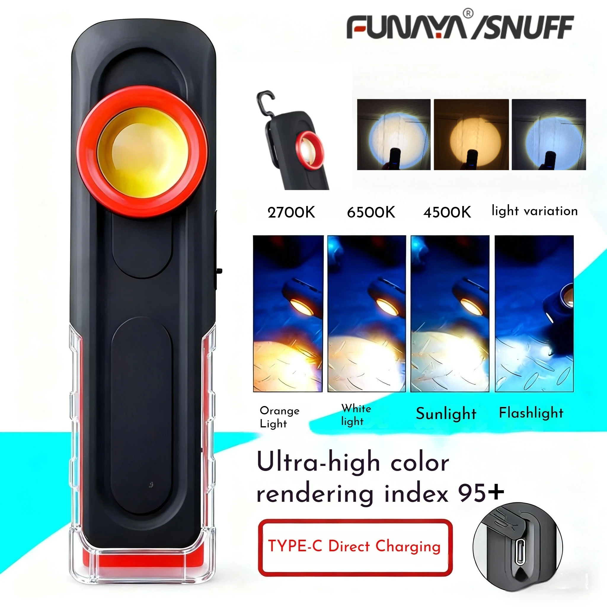 Auto Repair Tools - FUNAYA 휴대용 손전등 자동차 디테일링 도구