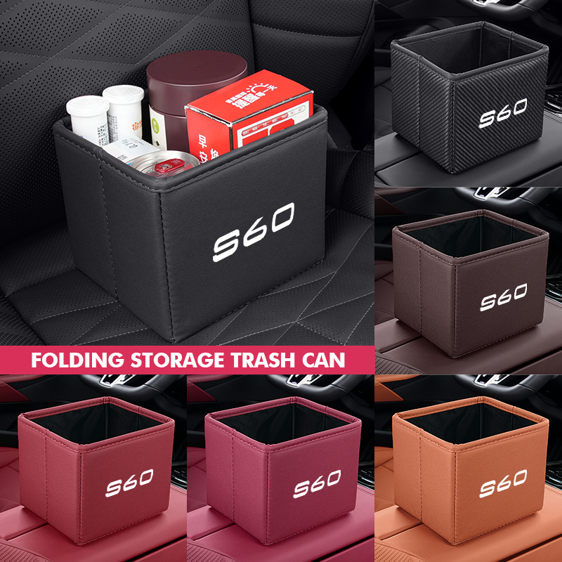 Waterproof Car Trash Can With Lid - 자동차 쓰레기통 접이식 쓰레기 방수 정리