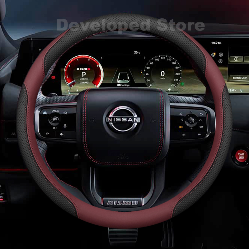 Car Steering Wheel Cover Anti Slip Breathable - 새로운 닛산 패트롤 Y62 Y63 니스모
