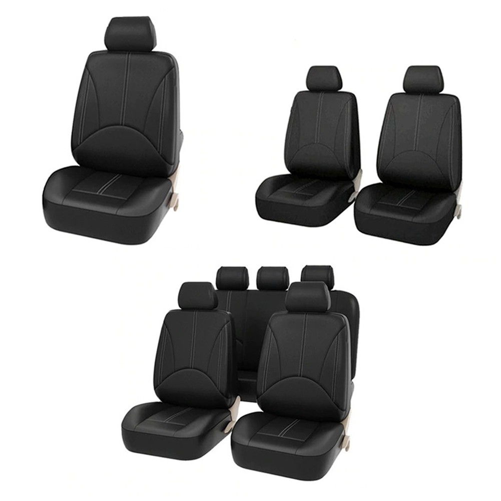 Leather Car Seat Covers Full Set Universal - 사계절 PU 가죽 카시트, 편리한 실용적인