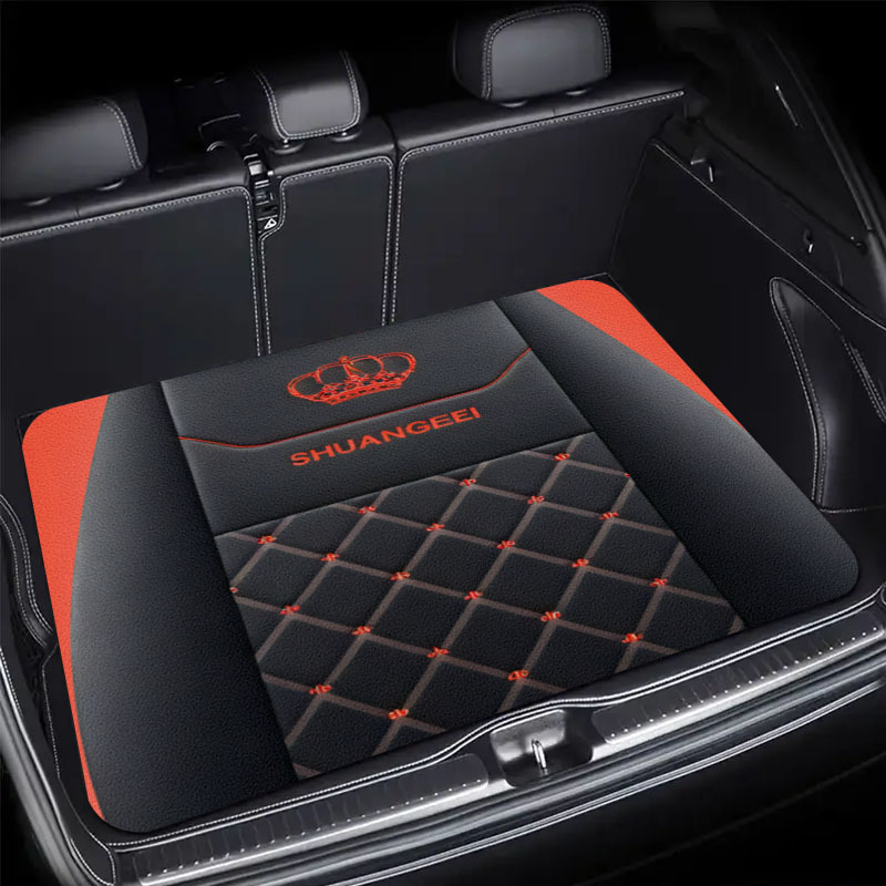 Car Floor Mats Universal Waterproof Leather - 유니버설 자동차 바닥 매트 고급 블랙