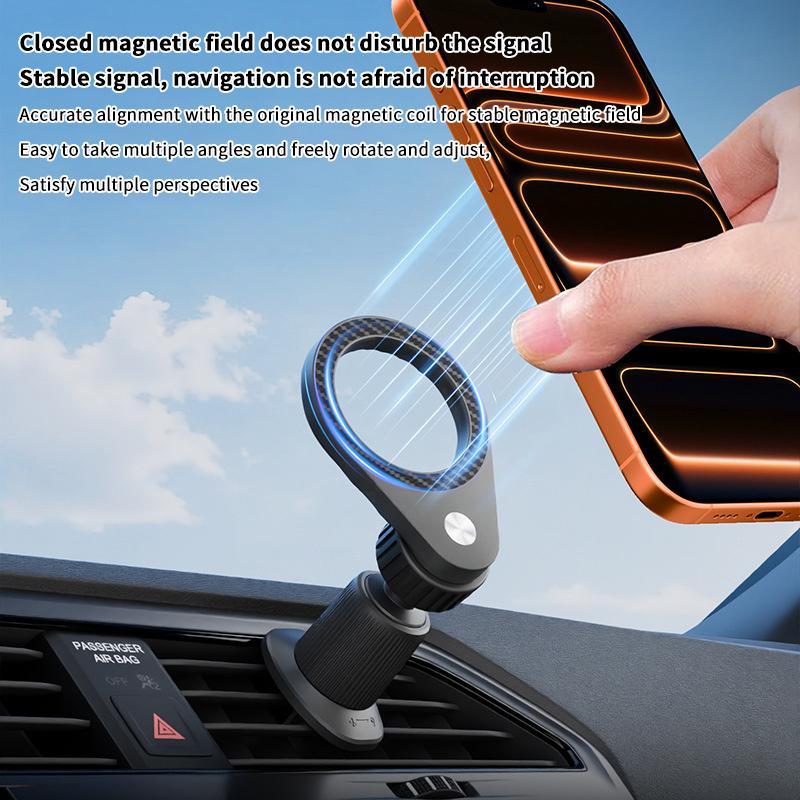 1개 탄소 섬유 자석식 차량용 휴대폰 거치대 360도  - Magnetic Phone Holder For Car Vent 리뷰 및 가격