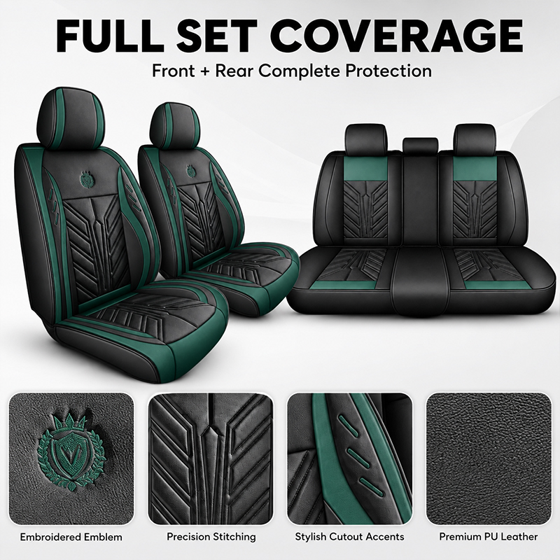 통기성 5인승 자동차 시트 커버 풀세트, 프리미엄 레자 - Leather Car Seat Covers Full Set Universal 리뷰 및 가격
