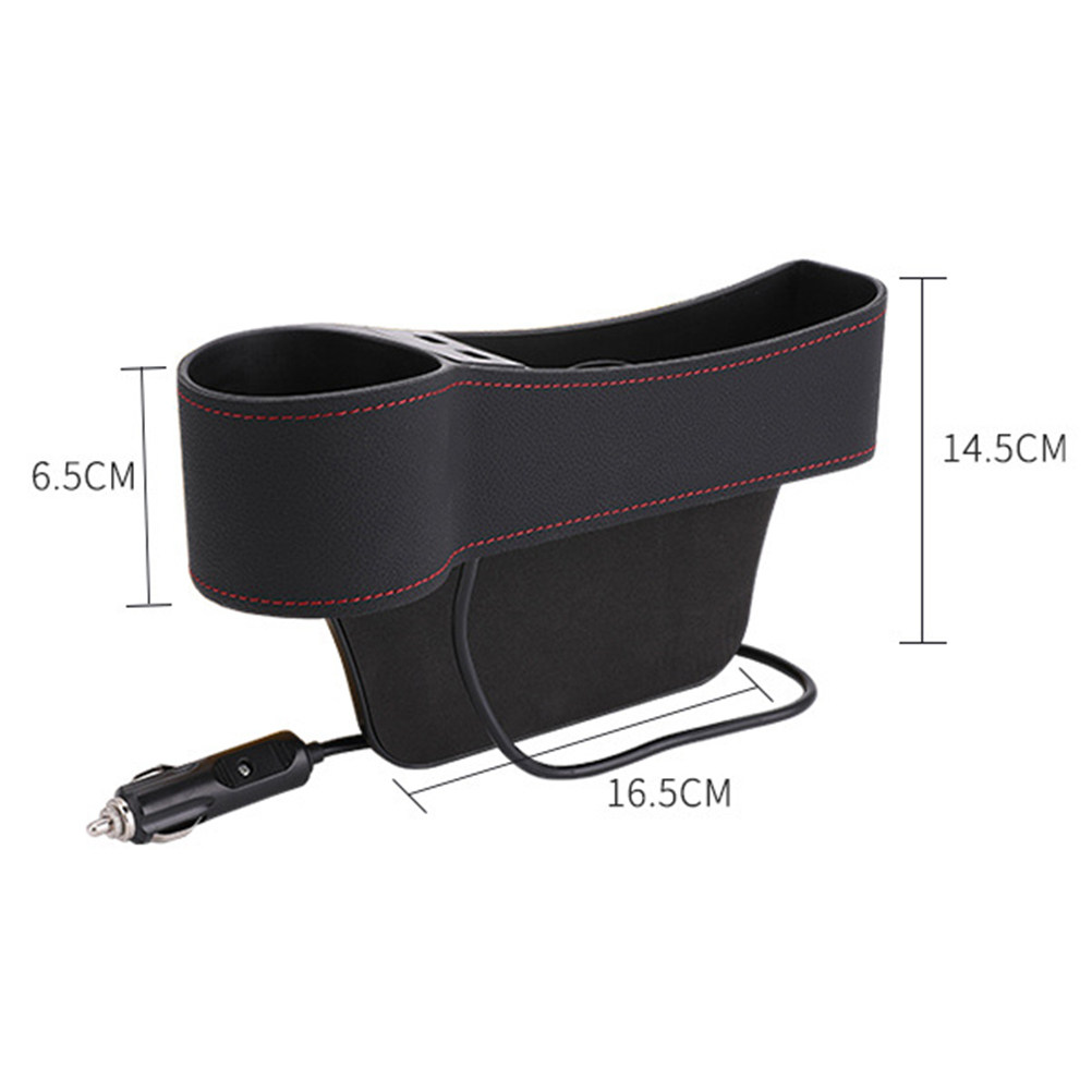 차량 시트 틈새 수납함 블랙 범용 틈새 필러 정리함 운 - Seat Gap Filler Organizer With Usb Charger 리뷰 및 가격