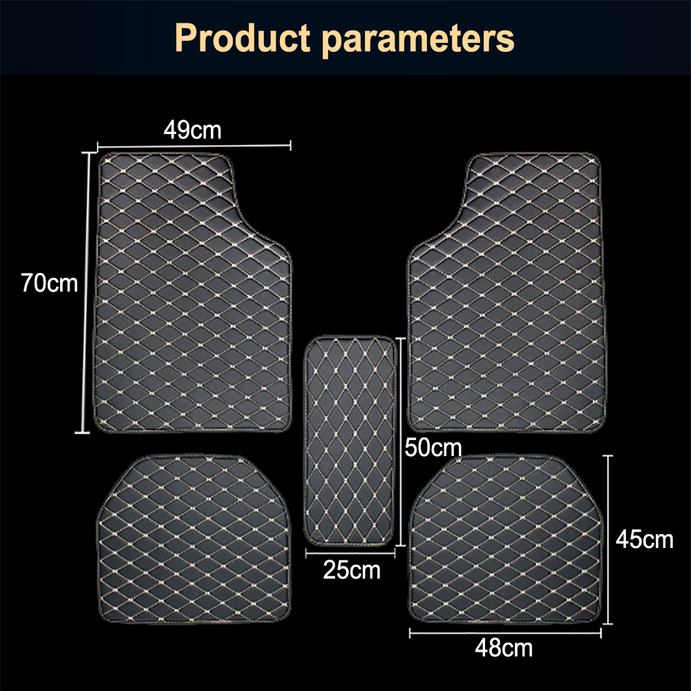 5종 세트 범용 자동차 바닥 매트 PU 가죽 방수 자동 - Car Floor Mats Universal Waterproof Leather 리뷰 및 가격