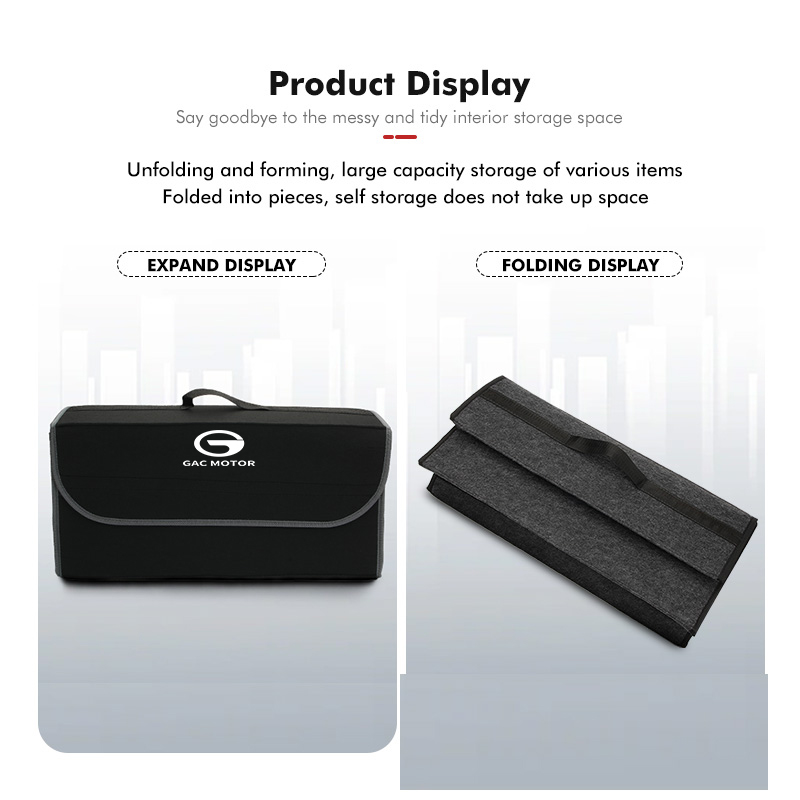 GAC 모터 접이식 펠트 자동차 트렁크 정리함 수납 박 - Car Trunk Organizer Foldable Storage Box 리뷰 및 가격