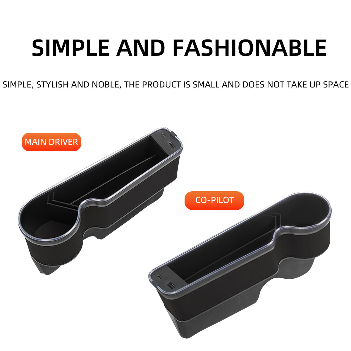 차량 시트 틈새 수납함 컵홀더 USB 충전기 RGB 색 - Seat Gap Filler Organizer With Usb Charger 리뷰 및 가격