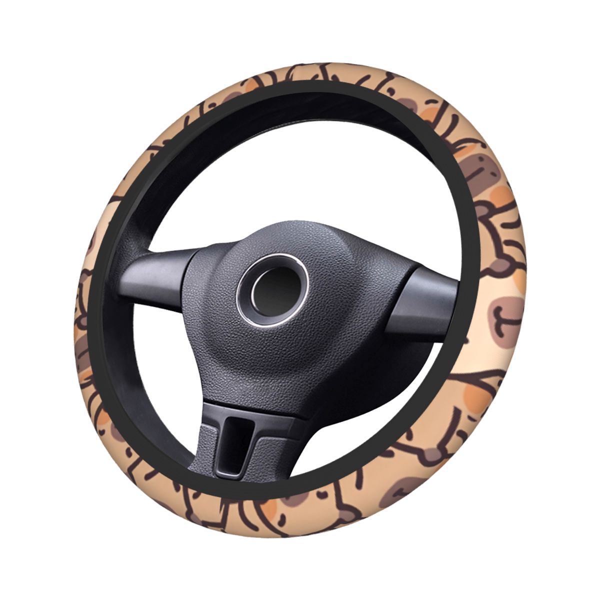 Kawaii Anime Capybara 자동차 핸들 커 - Car Steering Wheel Cover Anti Slip Breathable 리뷰 및 가격