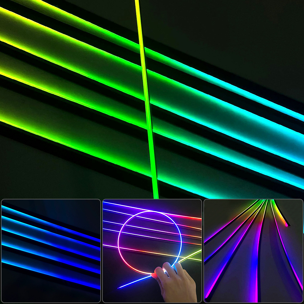 18 in 1 64 색상 RGB 심포니 자동차 주변 조 - Led Ambient Interior Car Lights App Control 리뷰 및 가격