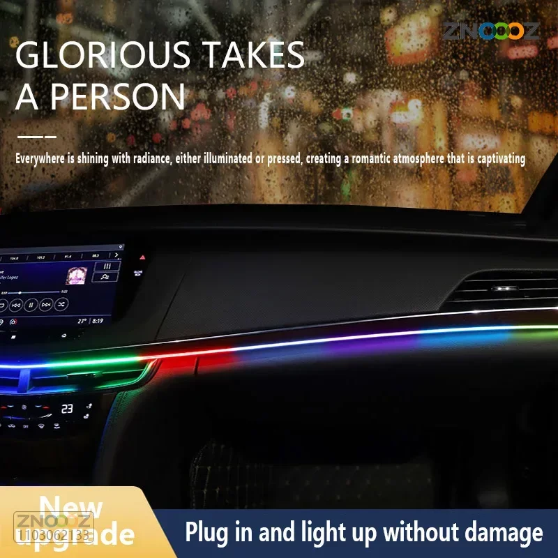 ZNOOOZ 자동차 주변 조명 LED 인테리어 RGB  - Led Ambient Interior Car Lights App Control 리뷰 및 가격