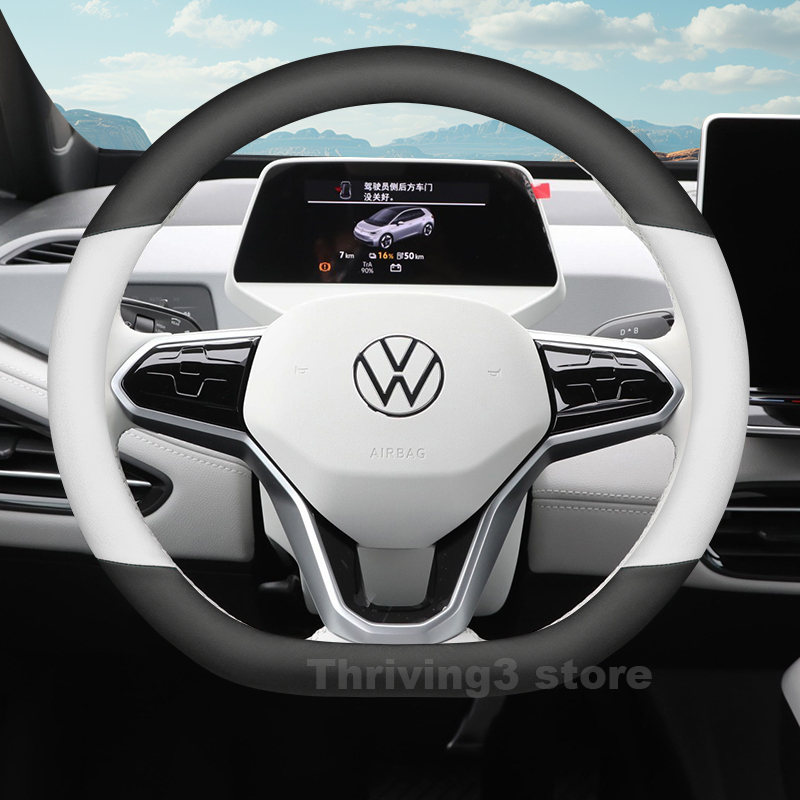 폭스바겐 ID3 ID4 ID7 2025 2021-202 - Car Steering Wheel Cover Anti Slip Breathable 리뷰 및 가격