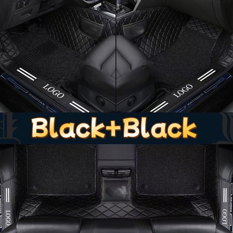 고급 PVC 가죽 풀커버 방수 자동차 바닥 매트 모든  - Car Floor Mats Universal Waterproof Leather 리뷰 및 가격