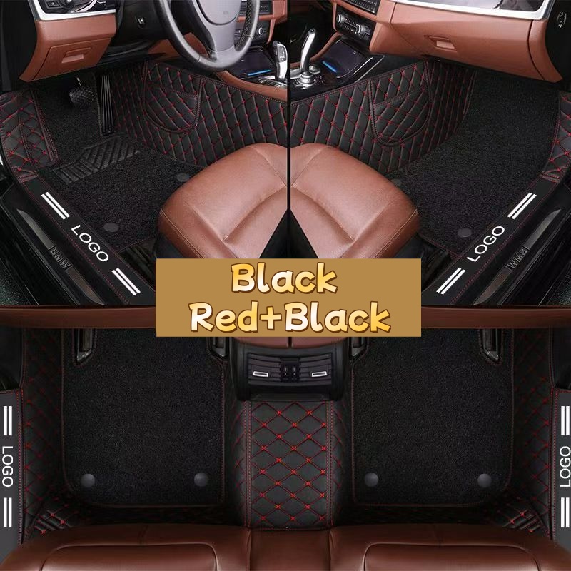 고급 PVC 가죽 풀커버 방수 자동차 바닥 매트 모든  - Car Floor Mats Universal Waterproof Leather 리뷰 및 가격