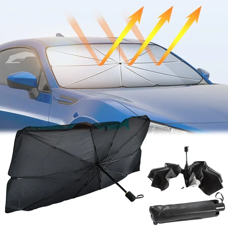 자동차 앞유리 차양막, 접이식 우산형 차양막/커버 (대 - Car Sunshade Windshield Umbrella Foldable 리뷰 및 가격