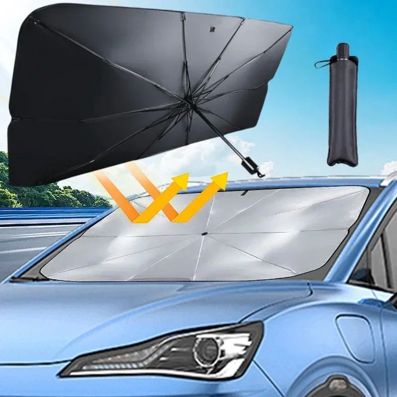 자동차 앞유리 차양막, 접이식 우산형 차양막/커버 (대 - Car Sunshade Windshield Umbrella Foldable 리뷰 및 가격