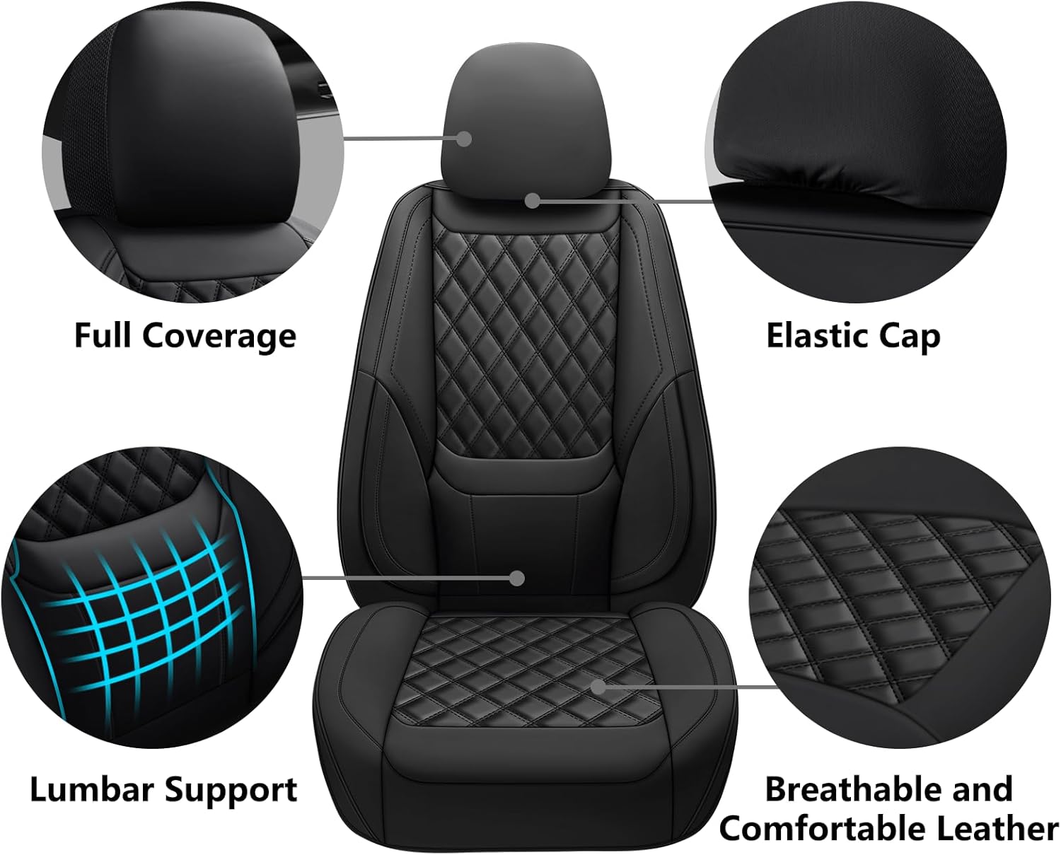 도매 유니버설 인조 가죽 앞뒤 비즈니스 스타일 풀세트  - Leather Car Seat Covers Full Set Universal 리뷰 및 가격