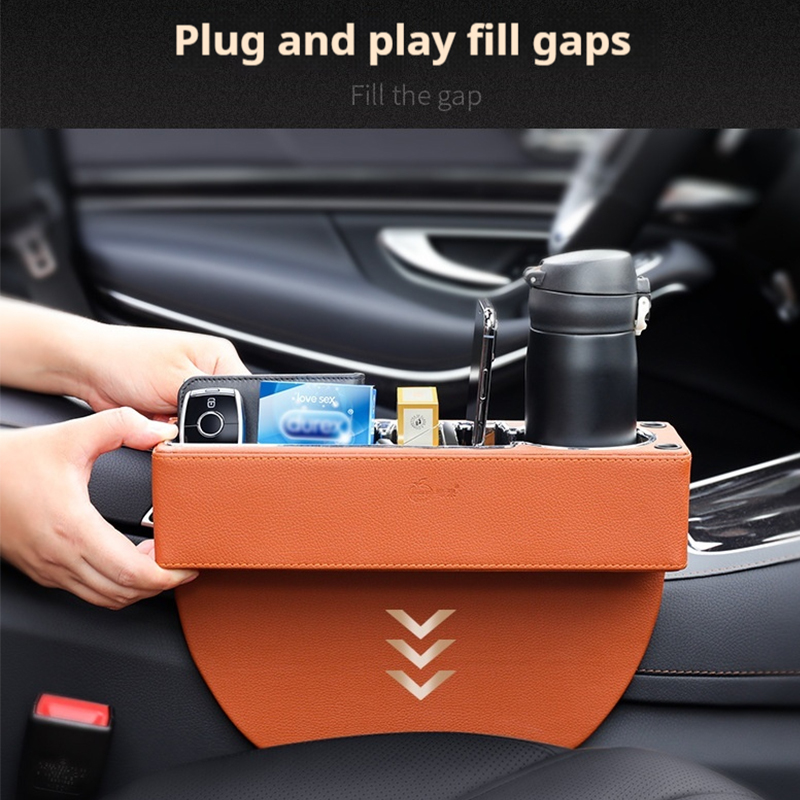 카시트 갭 필러 정리함, 컵 거치대 포함, 앞좌석 콘솔 - Seat Gap Filler Organizer With Usb Charger 리뷰 및 가격