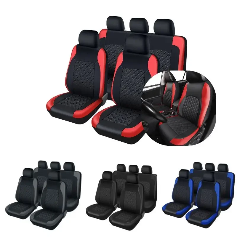 유니버설 인조가죽 자동차 시트 커버 풀세트 – 앞좌석과 - Leather Car Seat Covers Full Set Universal 리뷰 및 가격