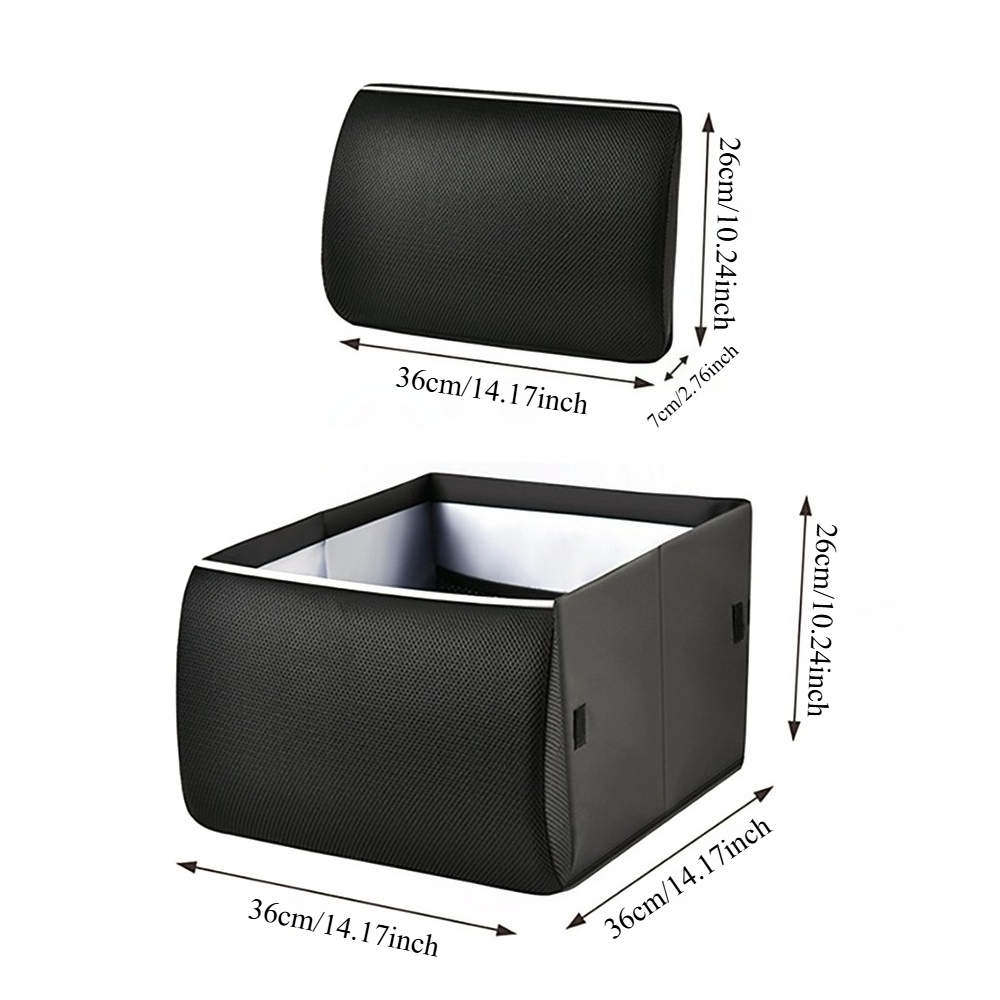 2-in-1 다기능 자동차 시트 등받이 쿠션 수납함,  - Car Trunk Organizer Foldable Storage Box 리뷰 및 가격