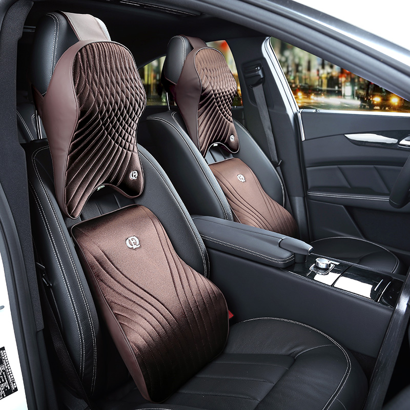 메모리 폼 자동차 베개 세트, 프리미엄 시트 요추 허리 - Memory Foam Car Neck Pillow Lumbar Support 리뷰 및 가격
