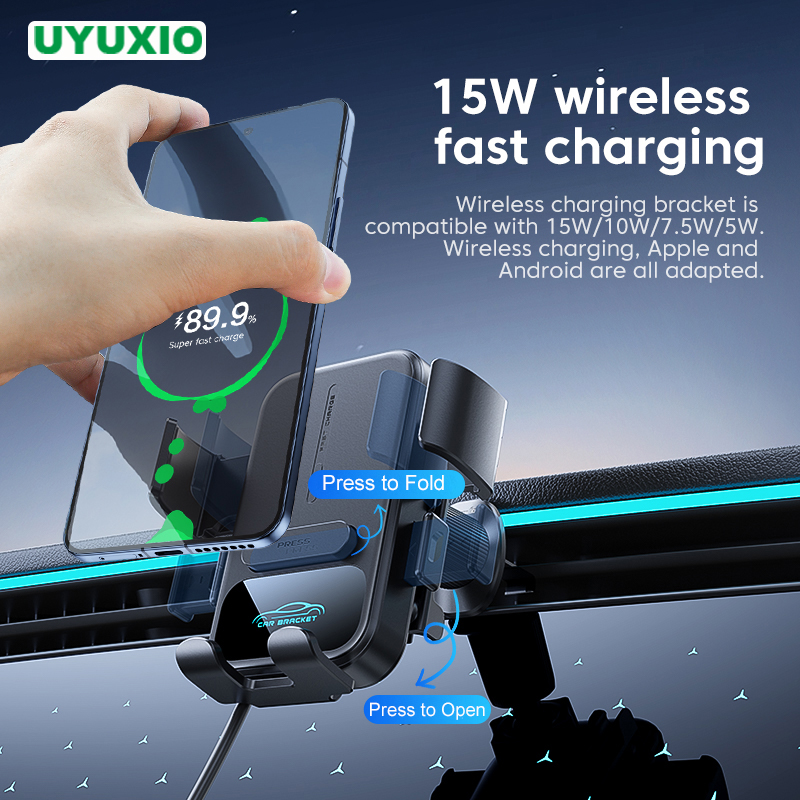 UYUXIO 에어벤트 차량용 핸드폰 거치대 15W 고속 - Wireless Car Charger Mount Fast Charging 리뷰 및 가격