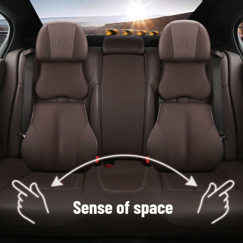 새로운 유니버설 미니멀리스트 사계절 메모리폼 가죽 자동 - Memory Foam Car Neck Pillow Lumbar Support 리뷰 및 가격