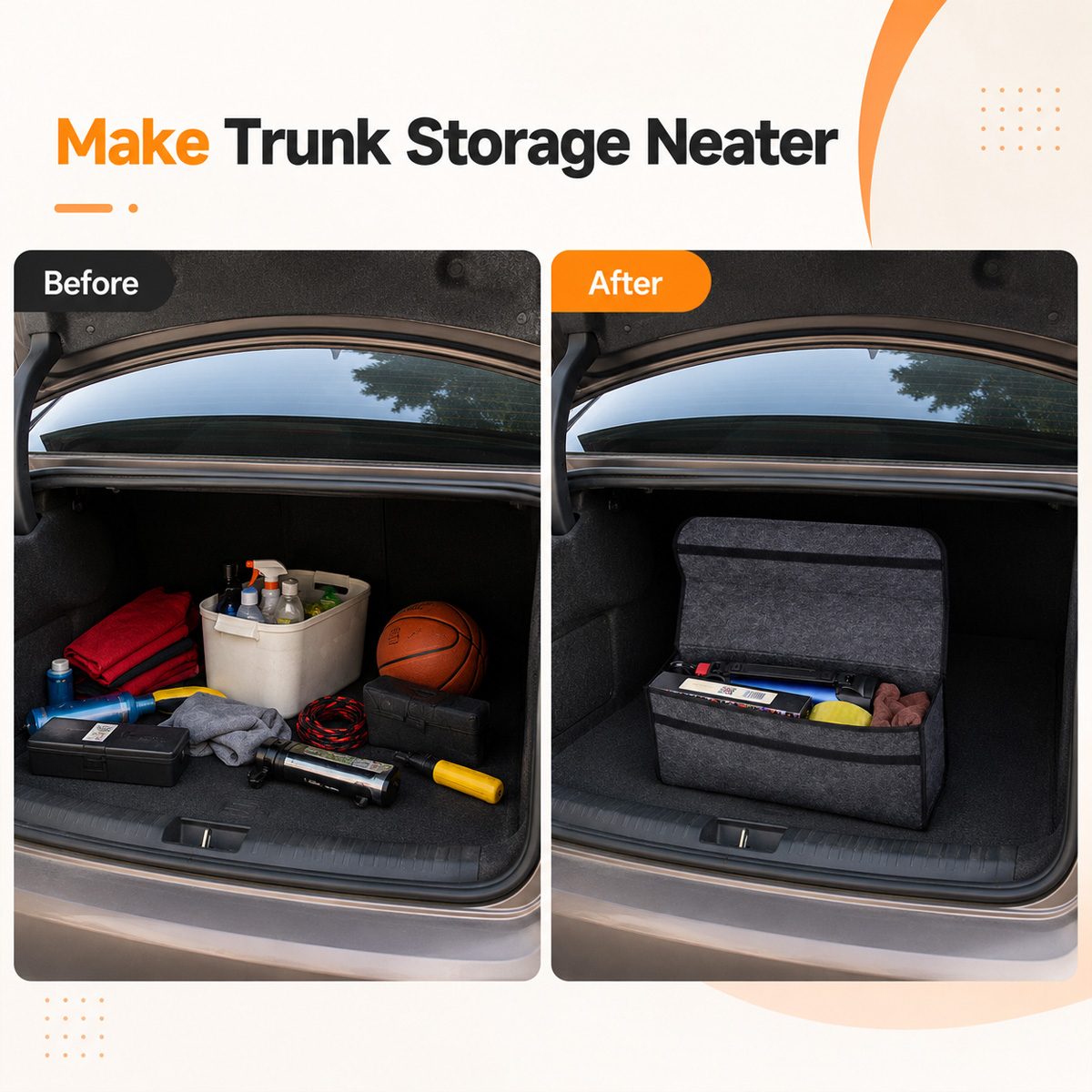 YONGRUN 접이식 펠트 자동차 보관함 자동차 트렁크 - Car Trunk Organizer Foldable Storage Box 리뷰 및 가격