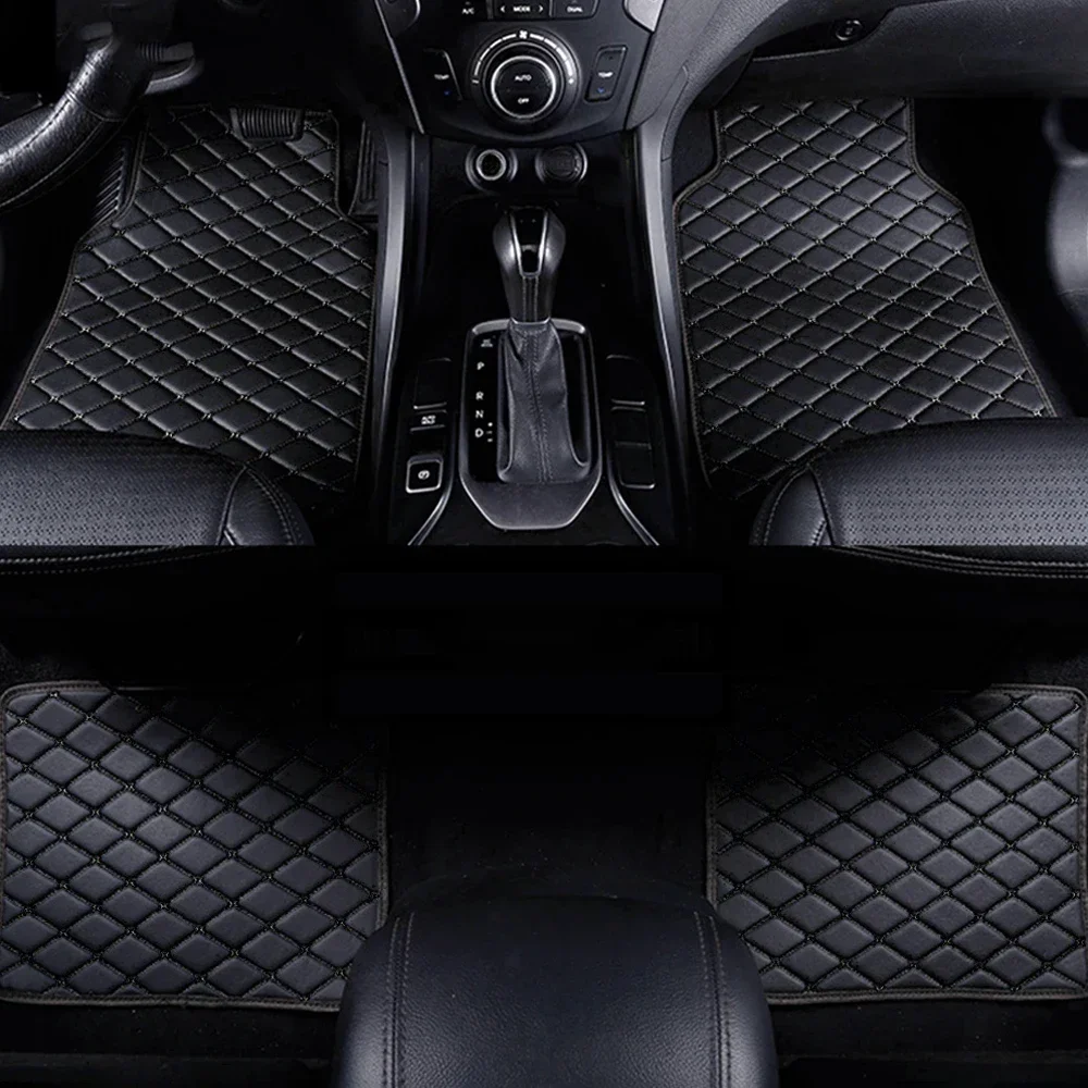 자동차 바닥 매트 4개 세트, 범용 PU 가죽 방수 자 - Car Floor Mats Universal Waterproof Leather 리뷰 및 가격