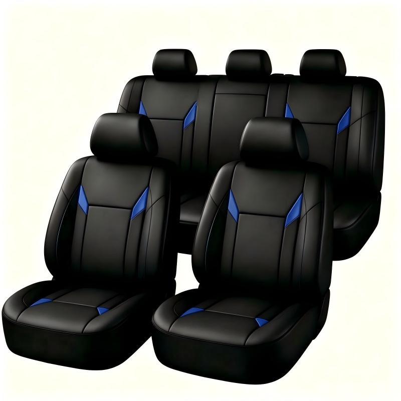 유니버설 핏 PU 가죽 자동차 시트 커버 풀세트, 부드 - Leather Car Seat Covers Full Set Universal 리뷰 및 가격