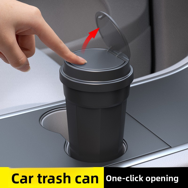 자동차 쓰레기통 방수 컵 홀더 모양 미니 다기능 수납함 - Waterproof Car Trash Can With Lid 리뷰 및 가격
