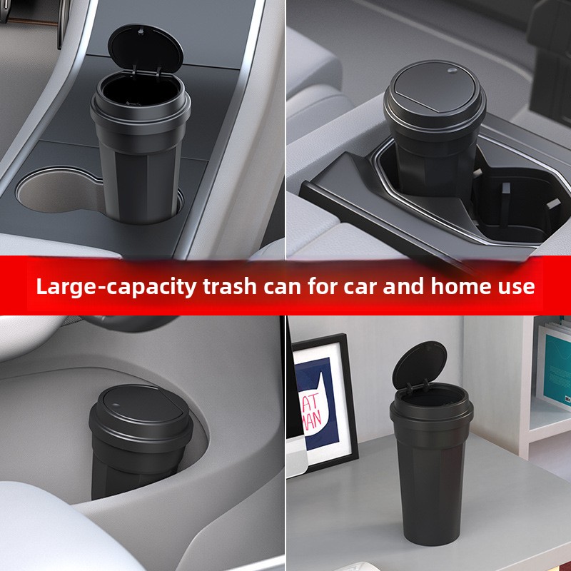 자동차 쓰레기통 방수 컵 홀더 모양 미니 다기능 수납함 - Waterproof Car Trash Can With Lid 리뷰 및 가격