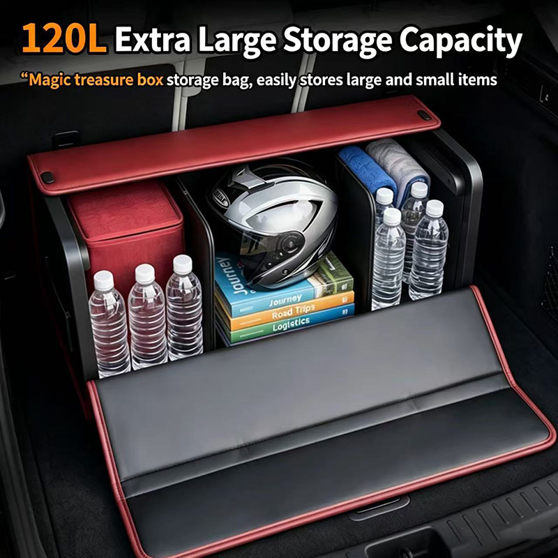 차량 트렁크 정리함 나파 가죽 대용량 접이식 수납 정리 - Car Trunk Organizer Foldable Storage Box 리뷰 및 가격