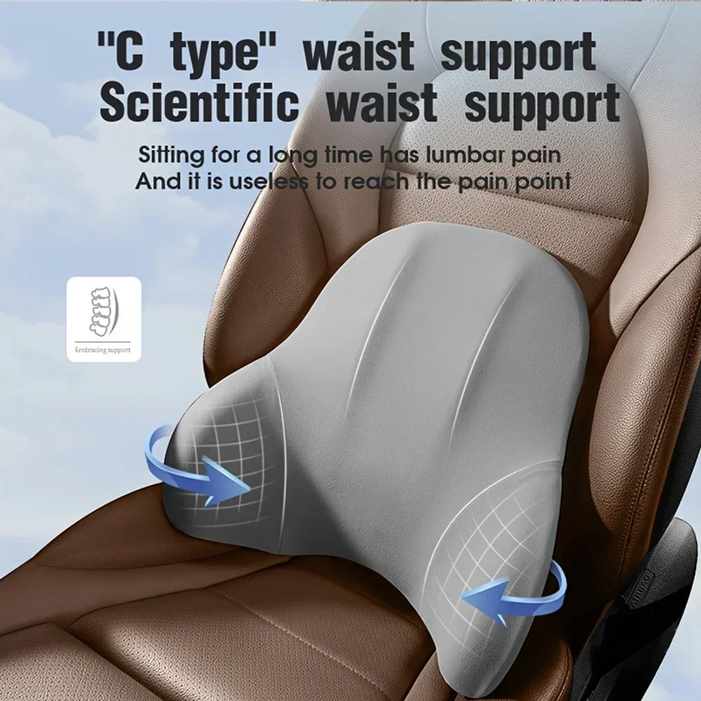 새로운 메모리폼 차량용 목베개는 요추를 보호하고, 통기 - Memory Foam Car Neck Pillow Lumbar Support 리뷰 및 가격