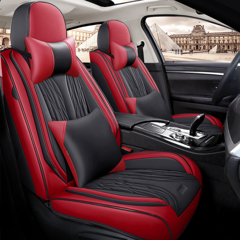 신형 디자인 고급 가죽 자동차 시트 커버 유니버설 풀  - Leather Car Seat Covers Full Set Universal 리뷰 및 가격
