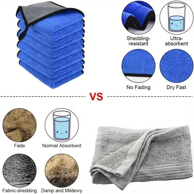 극세사 청소 타월 초부드러운 고흡수성 자동차 청소 천  - Microfiber Car Drying Towel Super Absorbent 리뷰 및 가격