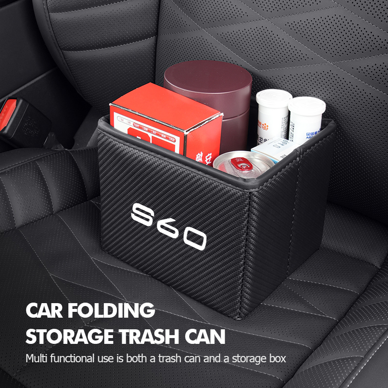 자동차 쓰레기통 접이식 쓰레기 방수 정리 가방 볼보 A - Waterproof Car Trash Can With Lid 리뷰 및 가격