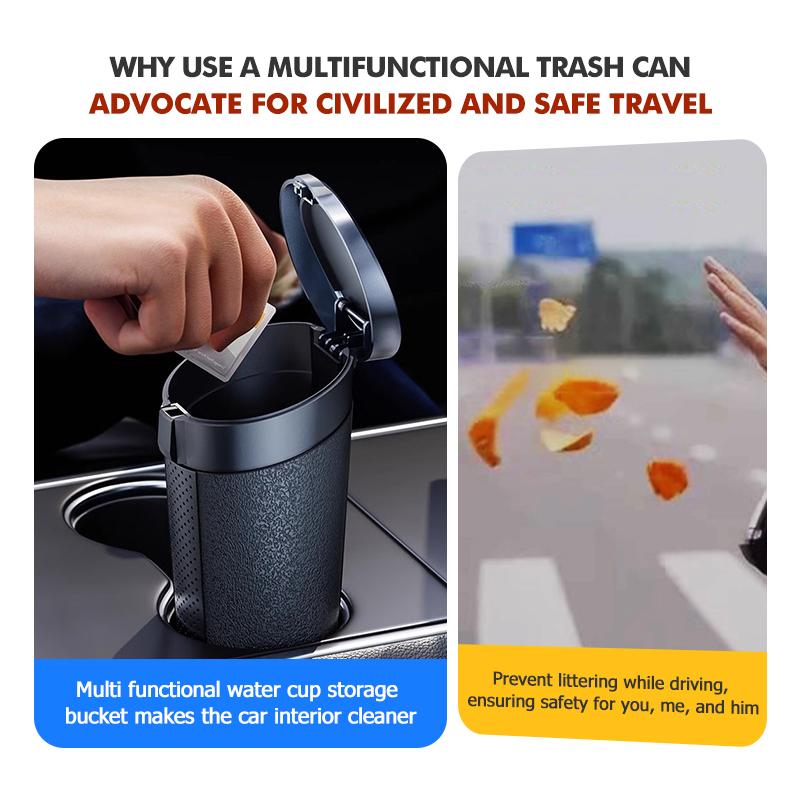 자동차 쓰레기통 내구성이 뛰어난 방수 ABS 쓰레기 보 - Waterproof Car Trash Can With Lid 리뷰 및 가격