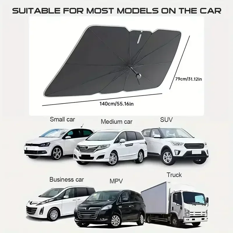 자동차 접이식 앞유리 차양막, 실내 햇빛 가리개, 앞창 - Car Sunshade Windshield Umbrella Foldable 리뷰 및 가격