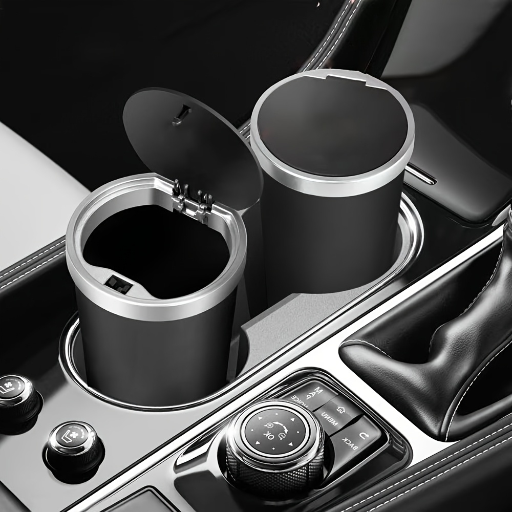 컴팩트한 누수 방지 미니 자동차 쓰레기통, 간편하게 열 - Waterproof Car Trash Can With Lid 리뷰 및 가격