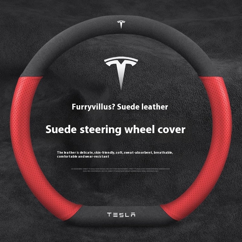 스웨이드 미끄럼 방지 가죽 자동차 핸들 커버 테슬라 모 - Car Steering Wheel Cover Anti Slip Breathable 리뷰 및 가격