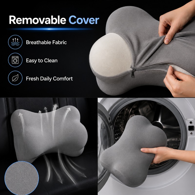 유니버설 자동차 헤드레스트 목베개 요추 지지 쿠션 메모 - Memory Foam Car Neck Pillow Lumbar Support 리뷰 및 가격